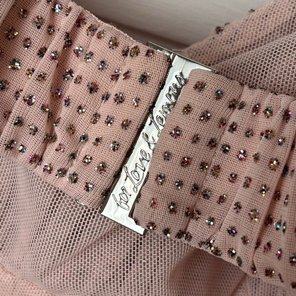 FOR LOVE AND LEMONS ALL THAT GLITTERS LONG SLEEVE MINI DRESS - Picture 7 of 11